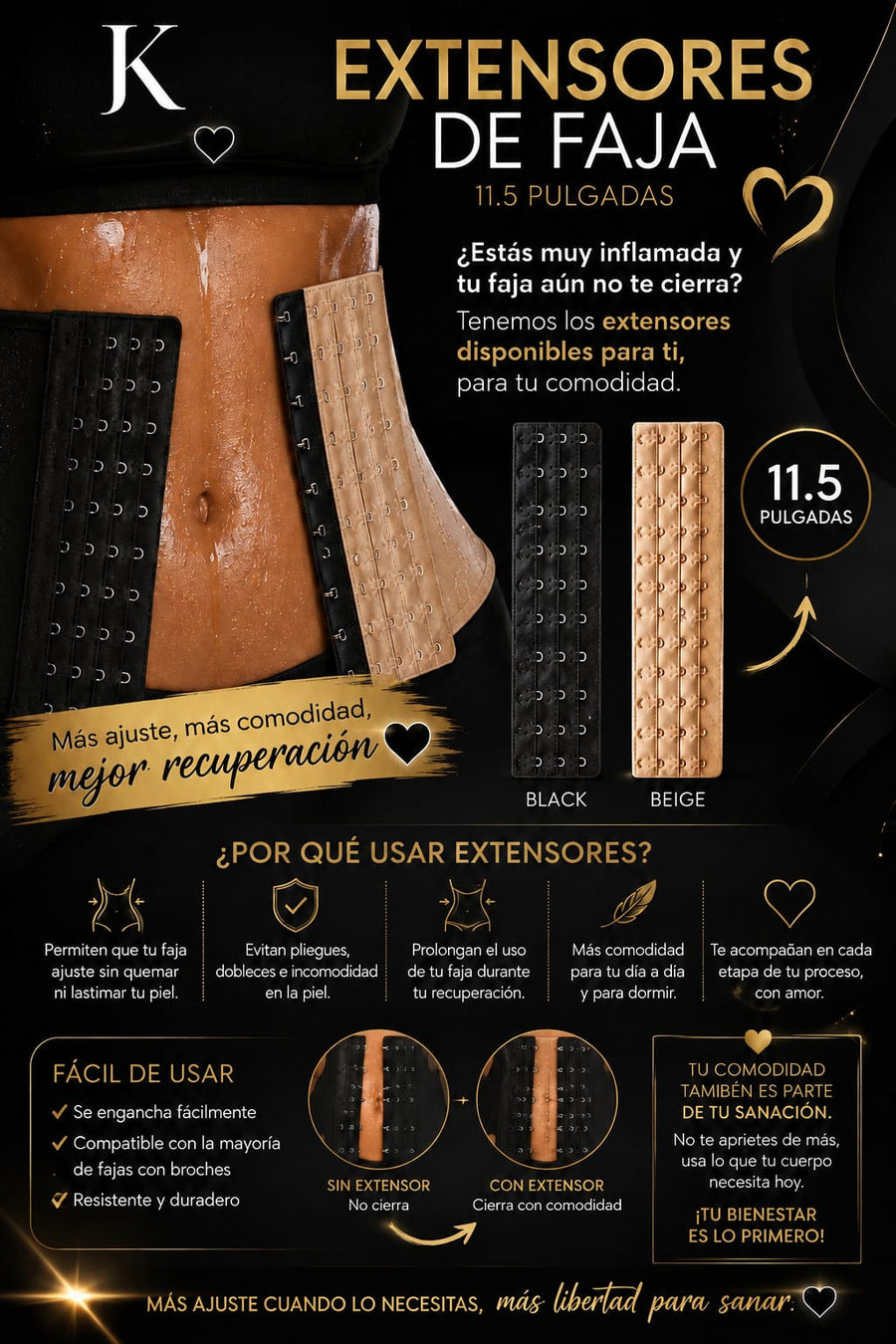 Extensores de Faja | 11.5 Pulgadas JK®